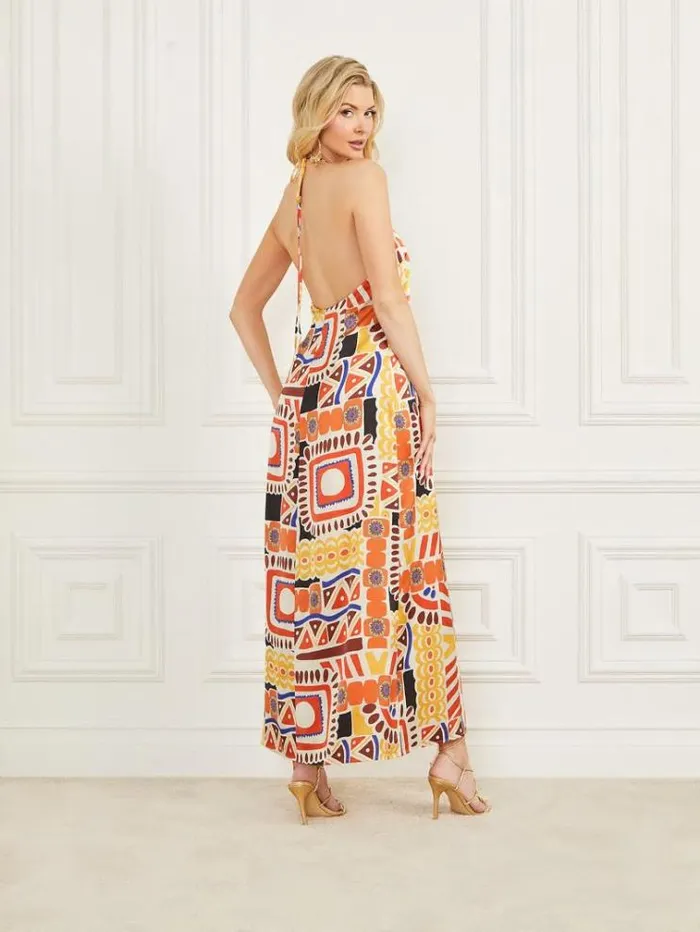 Women Marciano All Over Geometric Print Top Multicolor Pattern Guess Dresses And Jumpsuits