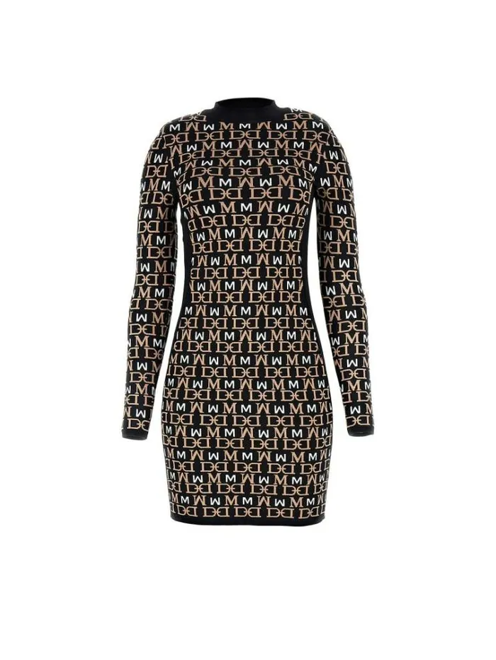 Women Marciano All Over Print Dress Brown Multi Guess Dresses And Jumpsuits