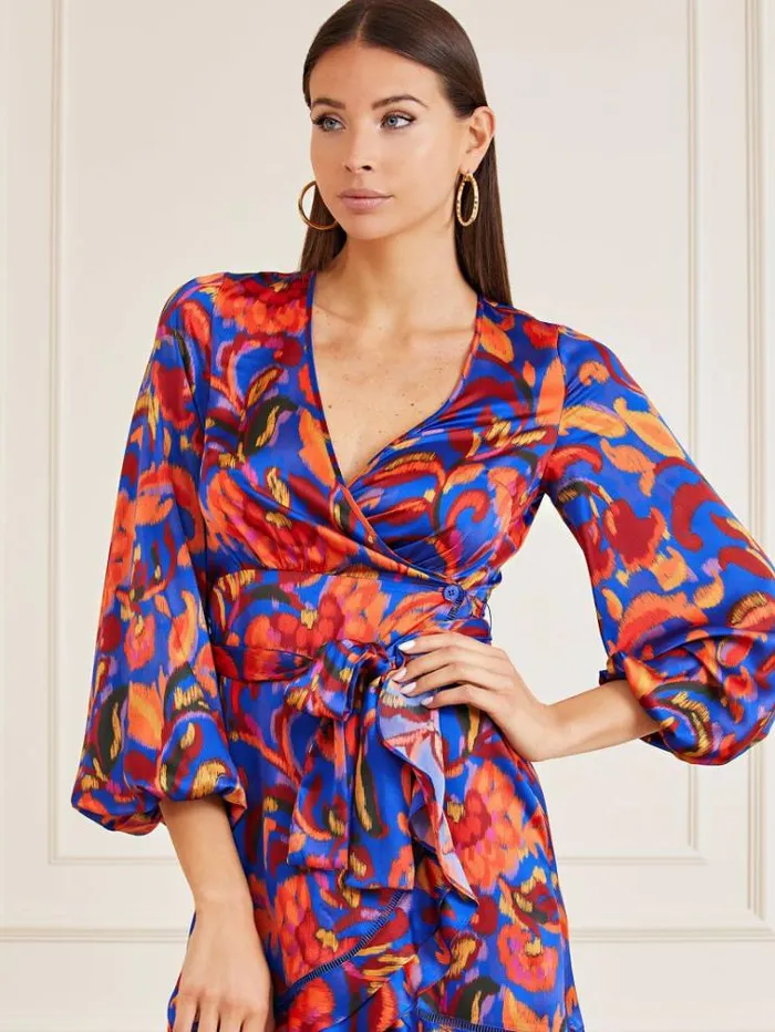 Women Marciano All Over Print Dress Multicolor Pattern Guess Dresses And Jumpsuits