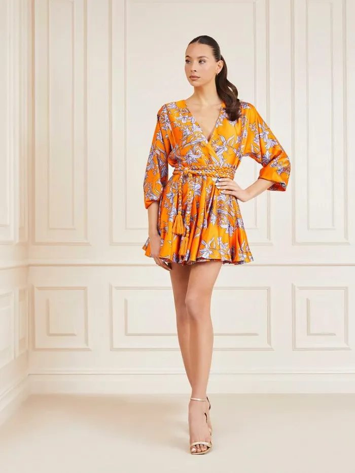Women Marciano All Over Print Dress Shades Of Orange Guess Dresses And Jumpsuits Women Marciano All Over Print Dress Shades Of Orange Guess Dresses And Jumpsuits