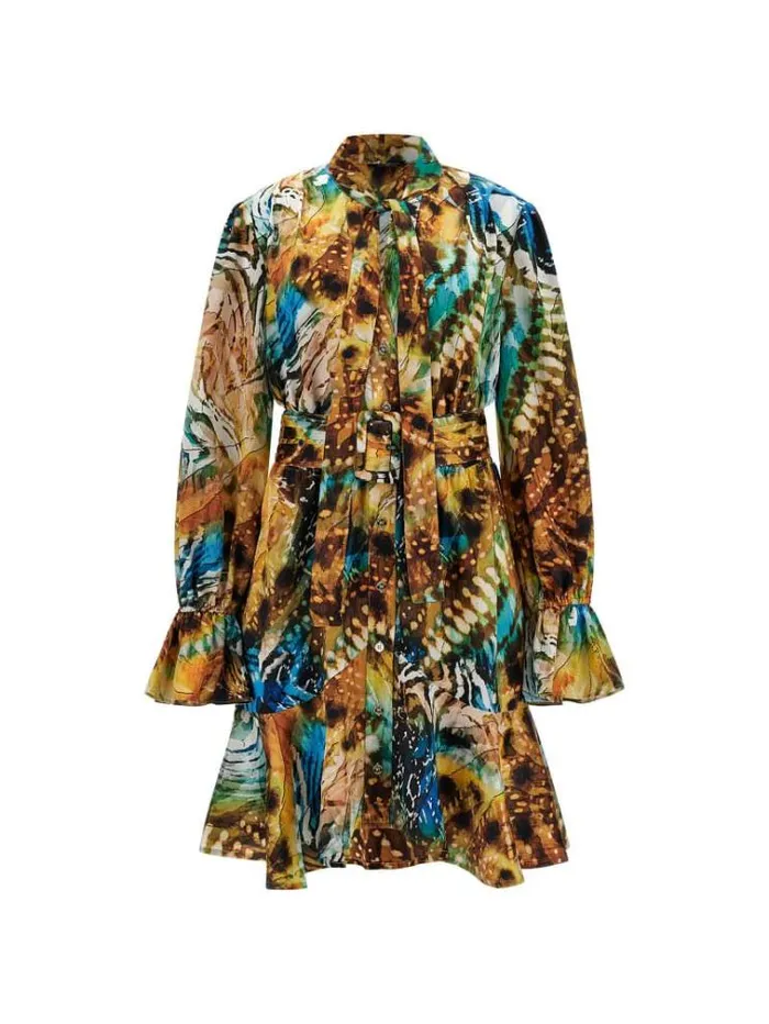 Women Marciano All Over Print Mini Dress Multicolor Pattern Guess Dresses And Jumpsuits