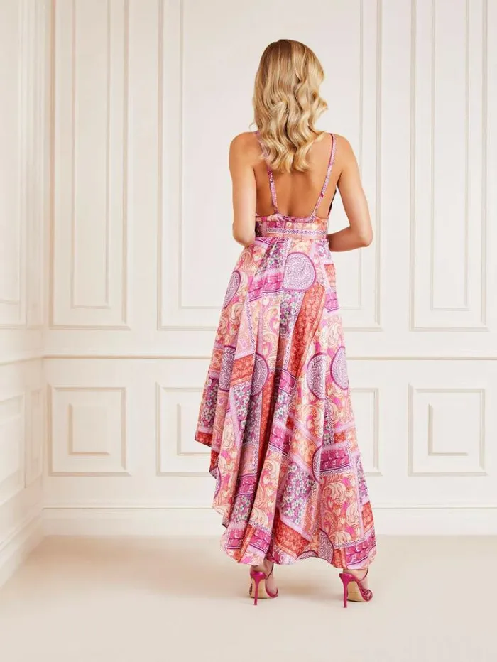 Women Marciano Asymmetric Dress Multicolor Pattern Guess Dresses And Jumpsuits