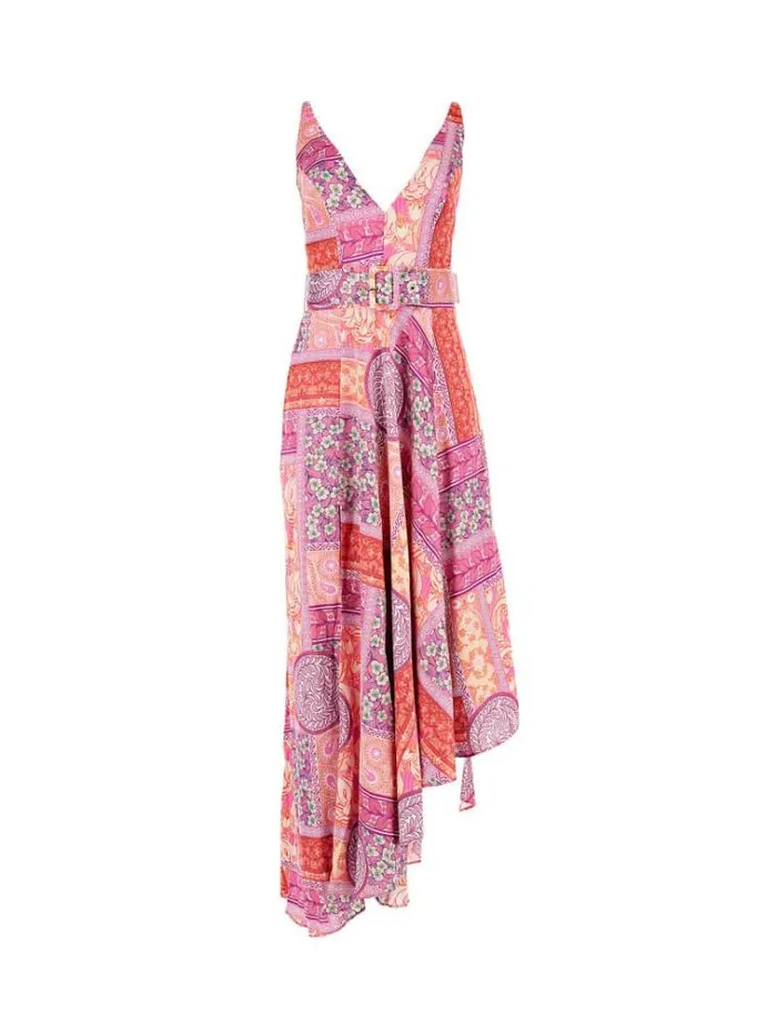 Women Marciano Asymmetric Dress Multicolor Pattern Guess Dresses And Jumpsuits