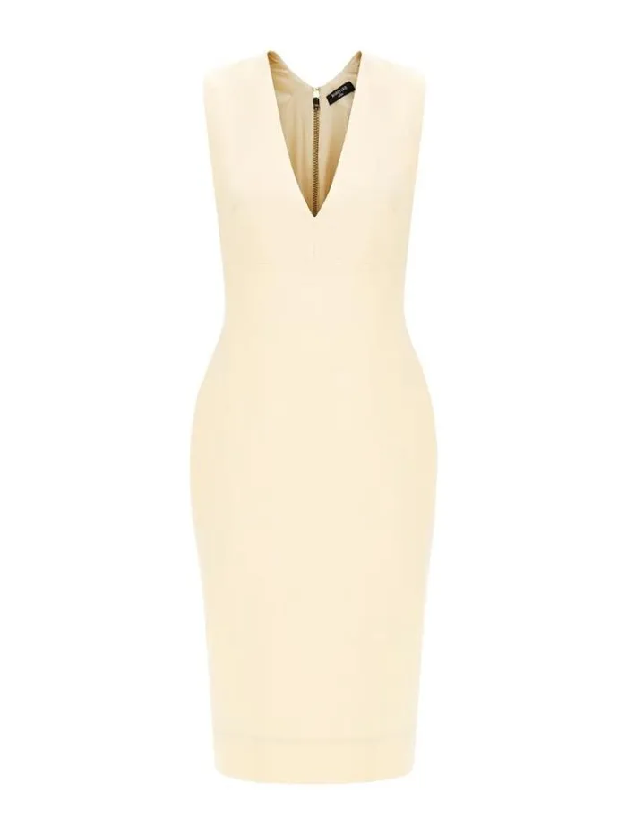 Women Marciano Back Zip Fastening Dress Yellow Guess Dresses And Jumpsuits