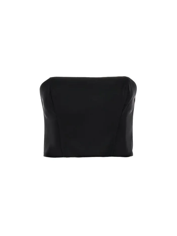 Women Marciano Bustier Top Black Guess Tops And Shirts