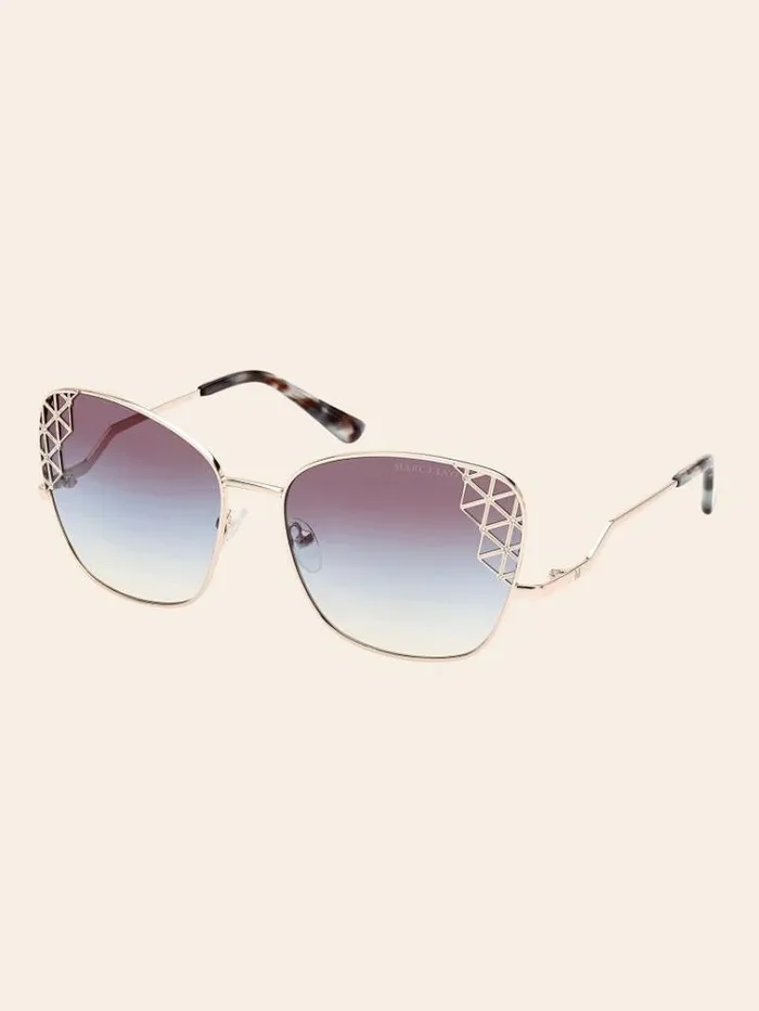 Women Marciano Butterfly Sunglasses Model Gold Guess Sunglasses