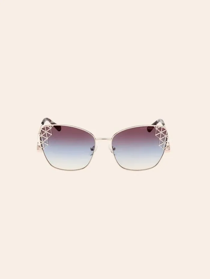 Women Marciano Butterfly Sunglasses Model Gold Guess Sunglasses