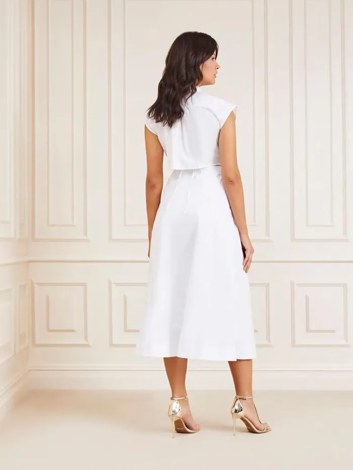 Women Marciano Cut Out Maxi Dress White Guess Dresses And Jumpsuits