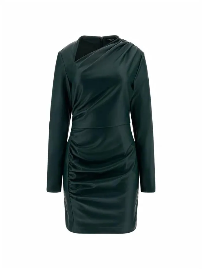 Women Marciano Faux Leather Mini Dress Green Guess Dresses And Jumpsuits
