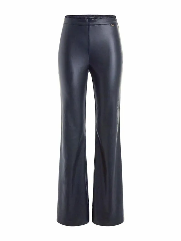 Women Marciano Faux Leather Pant Black Guess Trousers