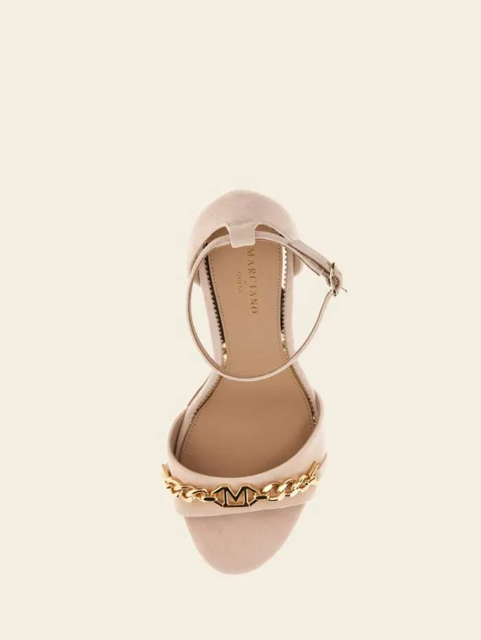Women Marciano Front Chain Sandal Powder Pink Guess Sandals