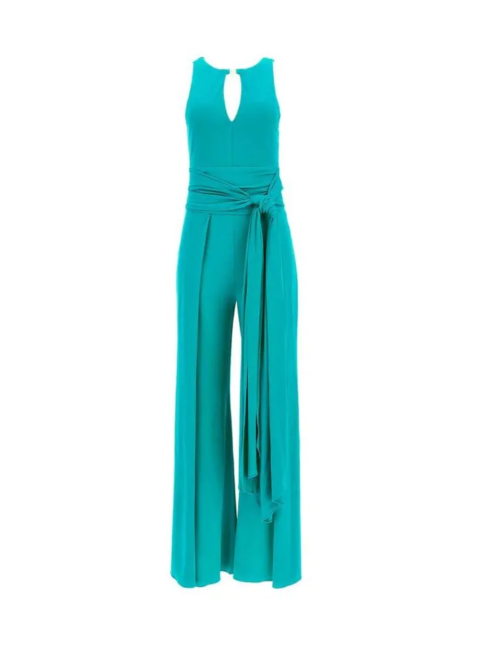 Women Marciano Front Knot Jumpsuit Green Guess Dresses And Jumpsuits