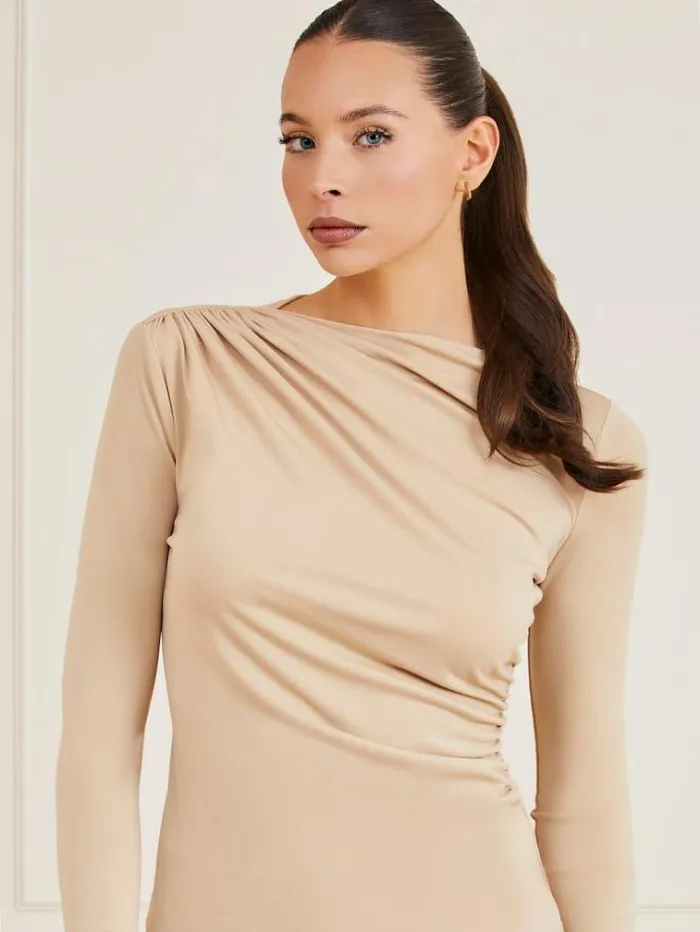 Women Marciano Gathering Top Beige Guess Tops And Shirts
