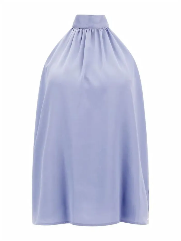Women Marciano Lacing Up Top Lilac Guess Tops And Shirts