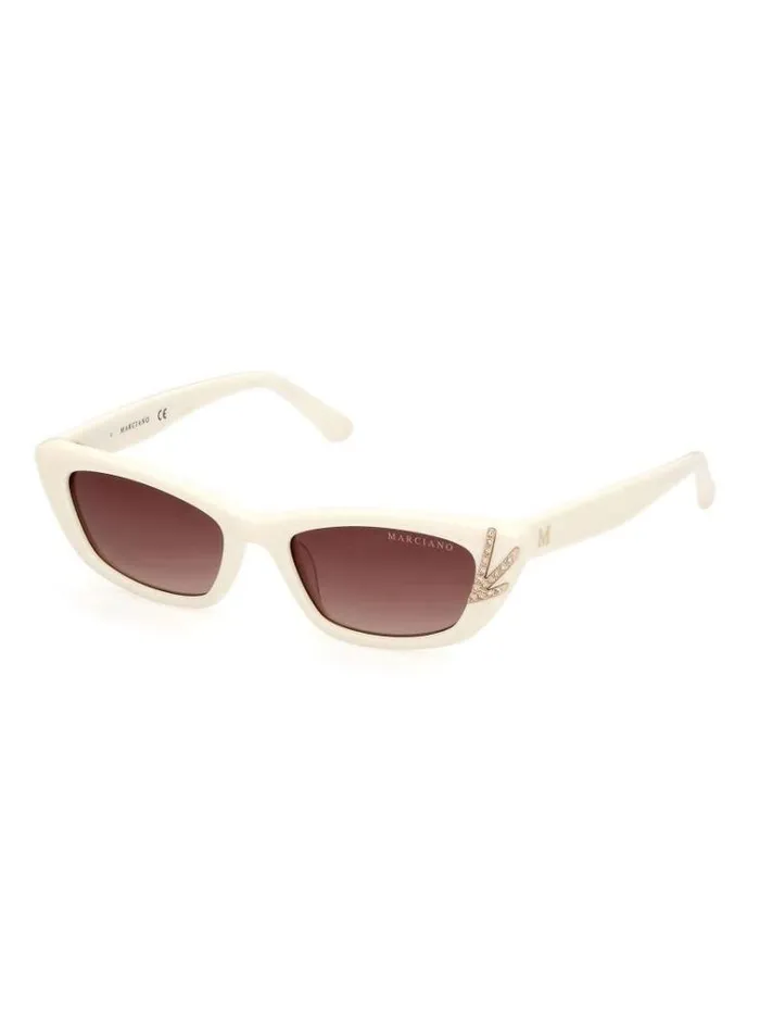 Women Marciano Rectangular Sunglasses Model White Guess Sunglasses