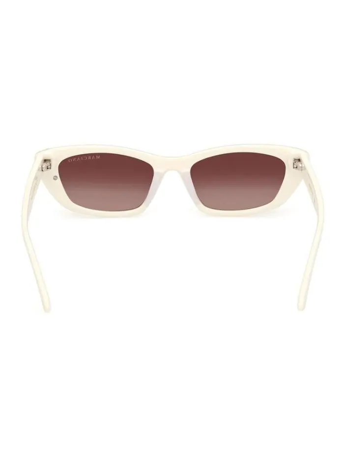 Women Marciano Rectangular Sunglasses Model White Guess Sunglasses