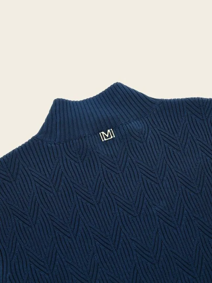 Women Marciano Rib Knit Sweater Blue Guess Knitwear And Sweatshirts