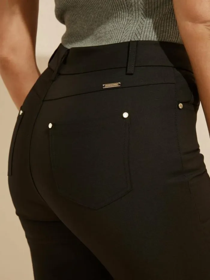 Women Marciano Skinny Pant Black Guess Trousers