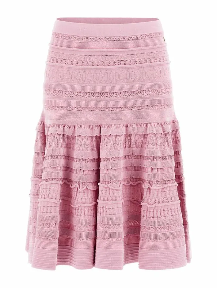 Women Marciano Sweater Skirt Pink Guess Skirts And Shorts