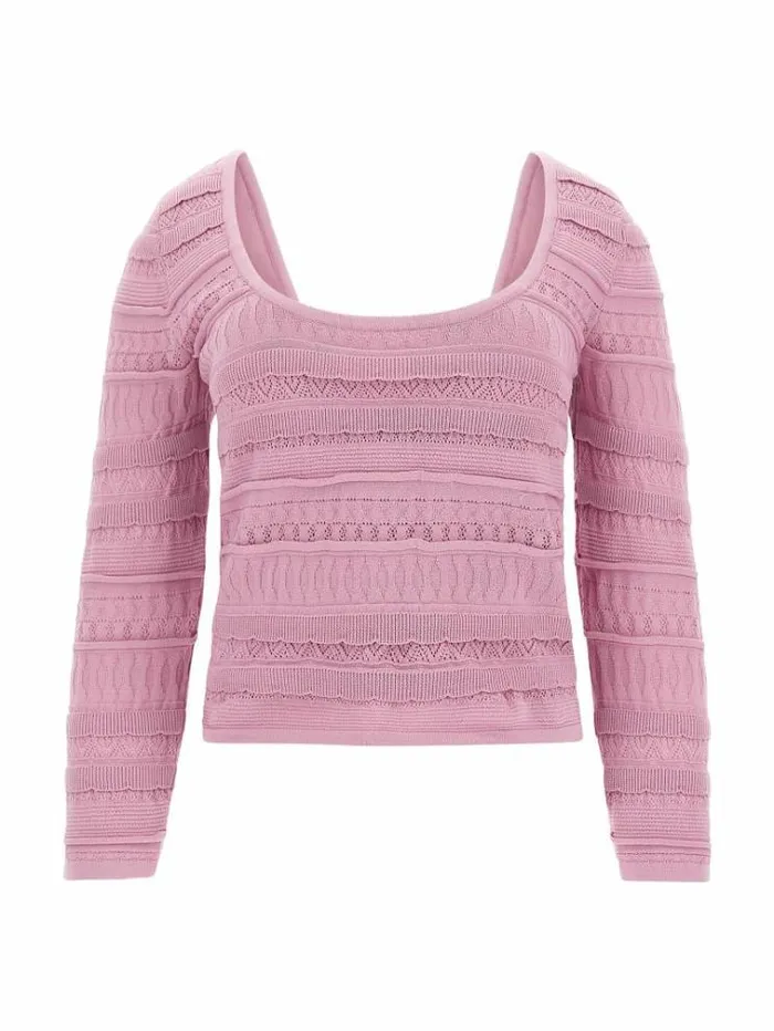 Women Marciano Sweater Top Pink Guess Tops And Shirts