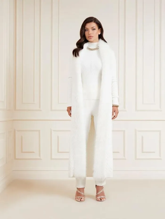 Women Marciano Sweater Vest White Guess Tops And Shirts