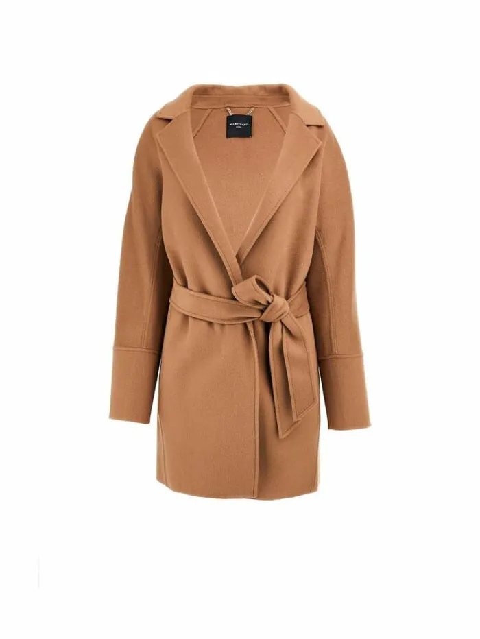 Women Marciano Wool Blend Coat Beige Guess Coats And Jackets