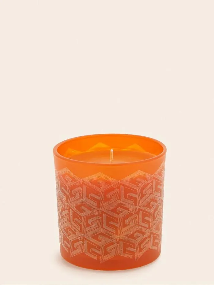 WomenMen 034g Cube Laser034 Candle Orange Guess Home Collection