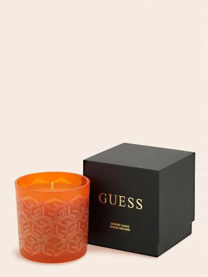 WomenMen 034g Cube Laser034 Candle Orange Guess Home Collection