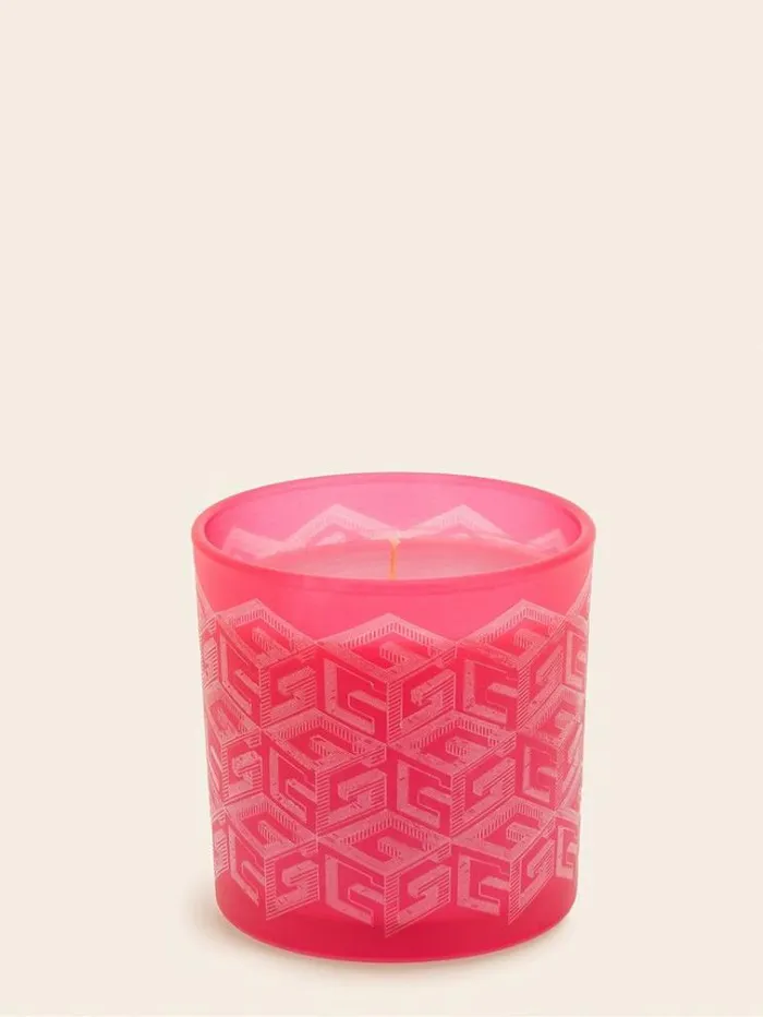 WomenMen 034g Cube Laser034 Candle Pink Guess Home Collection