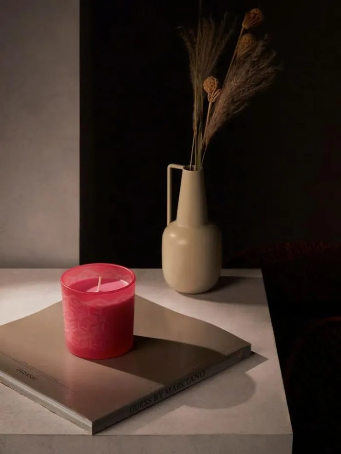 WomenMen 034g Cube Laser034 Candle Pink Guess Home Collection
