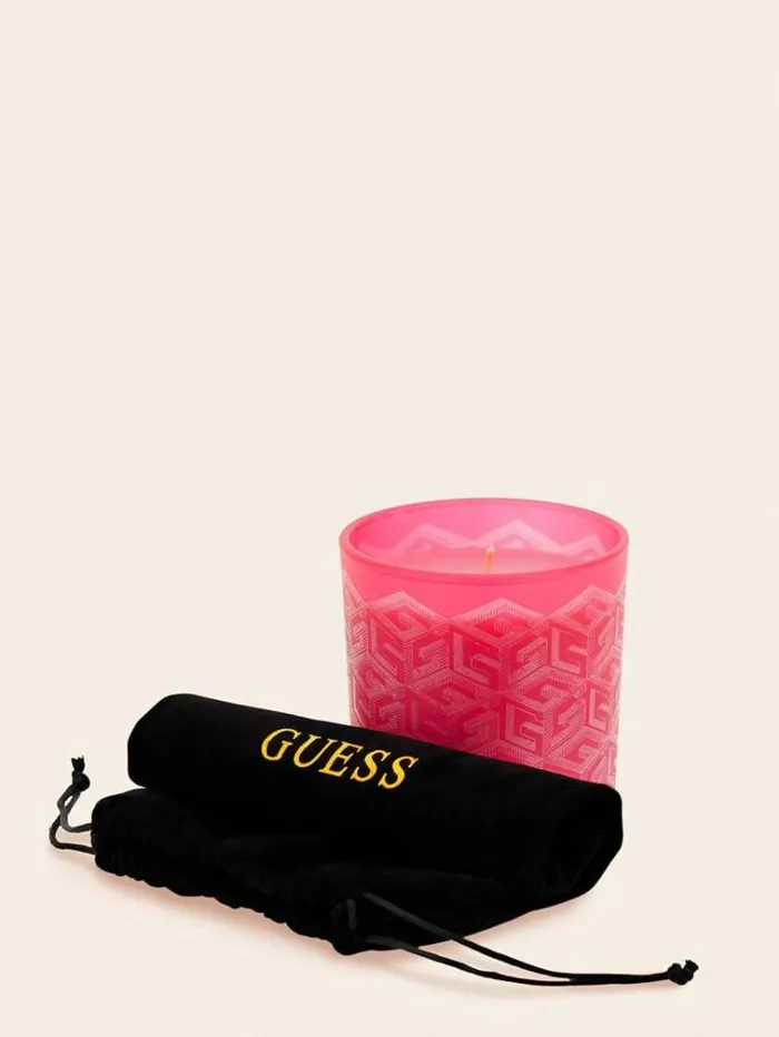 WomenMen 034g Cube Laser034 Candle Pink Guess Home Collection
