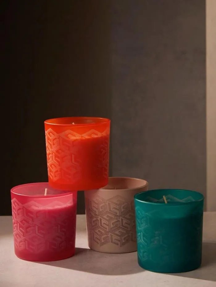 WomenMen 034g Cube Laser034 Candle Pink Guess Home Collection