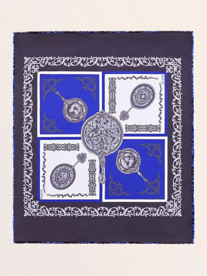 WomenMen Faux Fur Blanket Animalier Blue Guess Home Collection