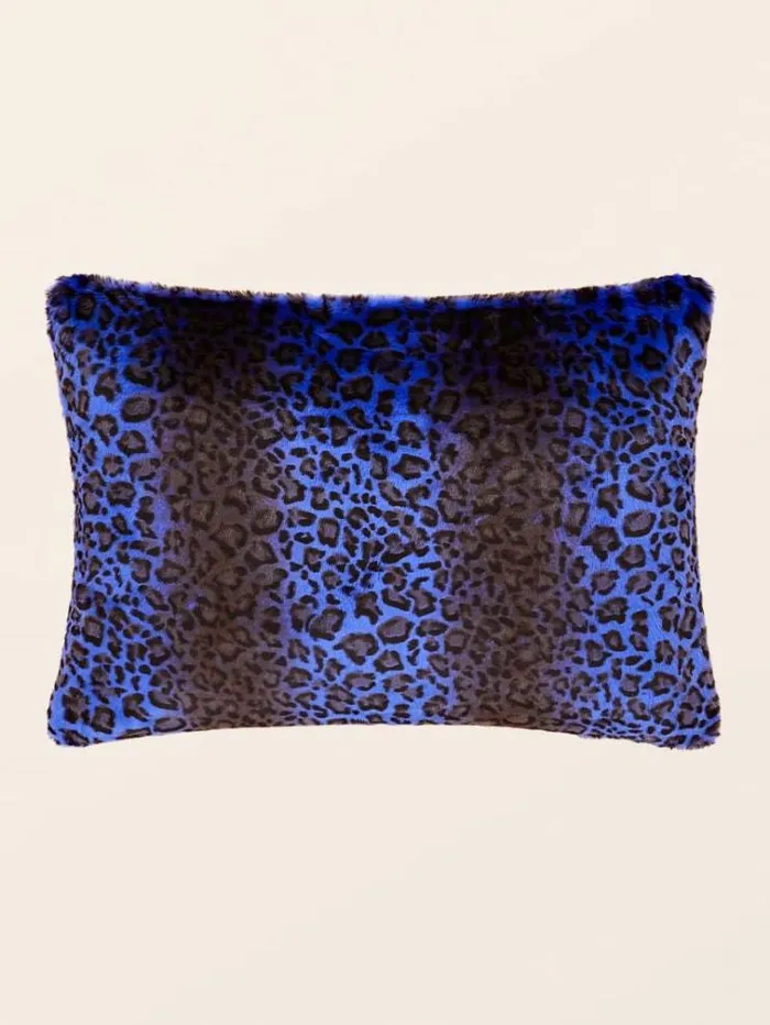 WomenMen Faux Fur Rectangular Cushion Animalier Blue Guess Home Collection