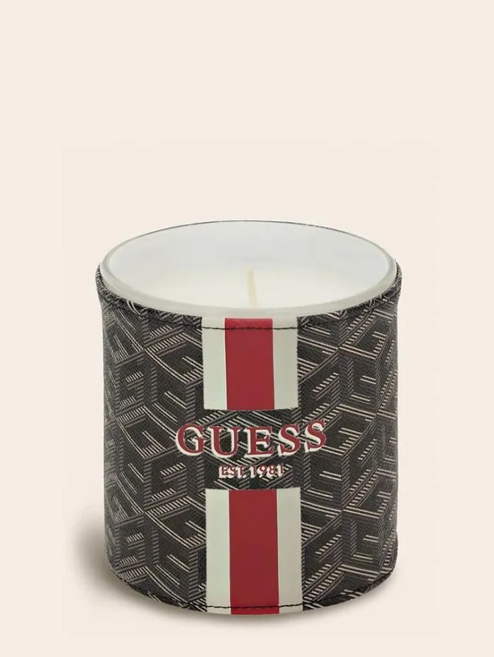 WomenMen Large 034g Cube034 Candle Black Guess Home Collection