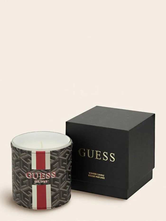 WomenMen Large 034g Cube034 Candle Black Guess Home Collection