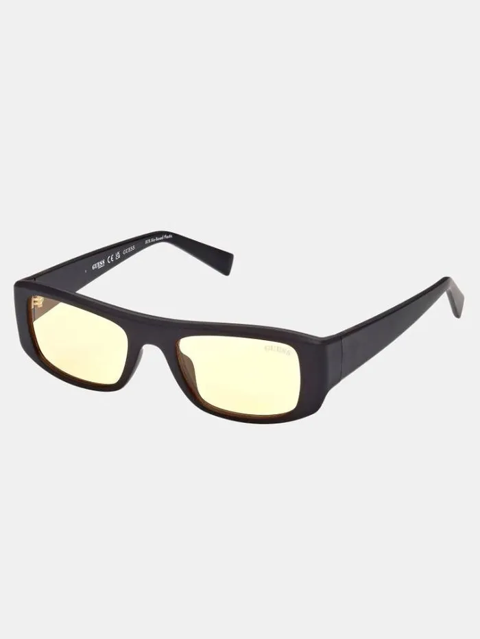 WomenMen Rectangular Sunglasses Black Guess Sunglasses