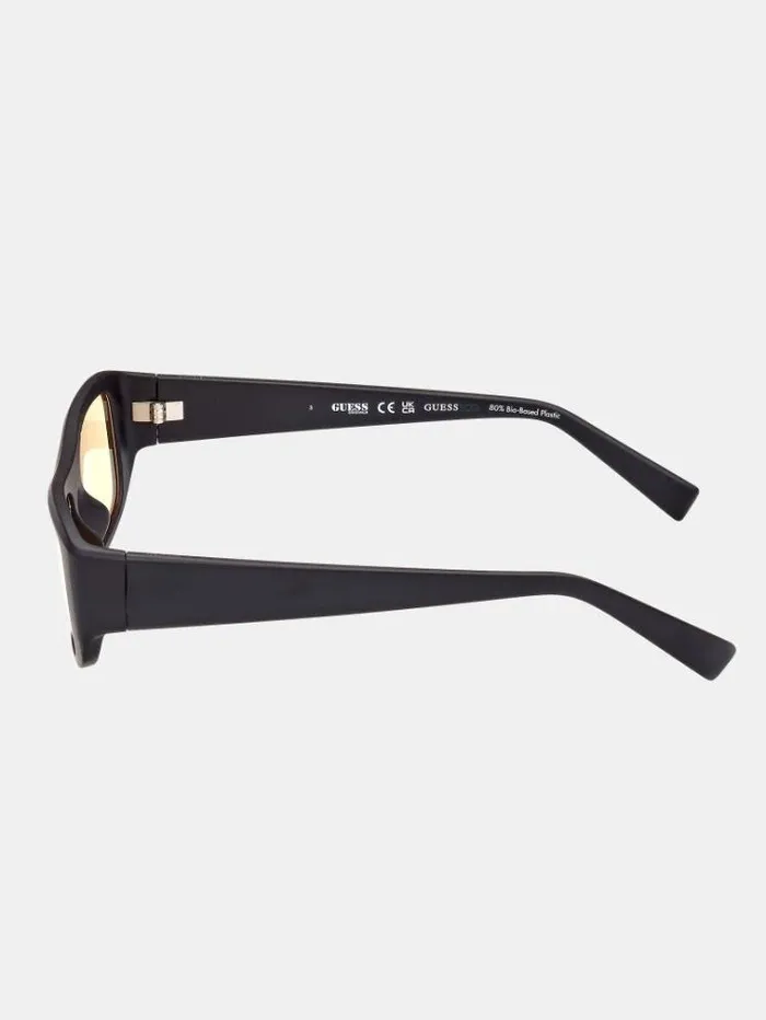 WomenMen Rectangular Sunglasses Black Guess Sunglasses