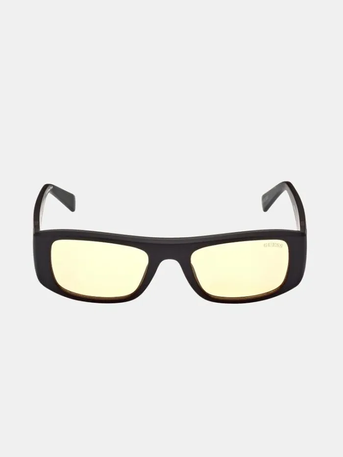 WomenMen Rectangular Sunglasses Black Guess Sunglasses