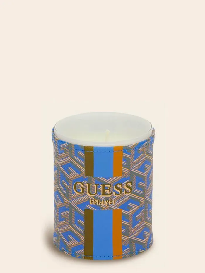 WomenMen Small 034g Cube034 Candle Dark Blue Guess Home Collection