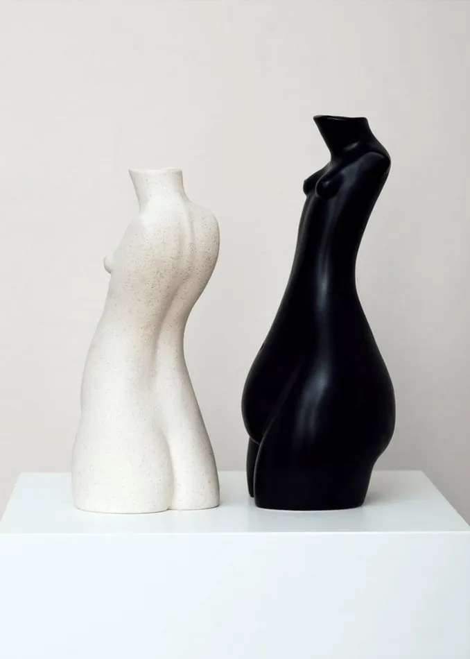 WomenMen The Frankie Shop Candles Anissa Kermiche Tit For Tat Tall Candlestick Black