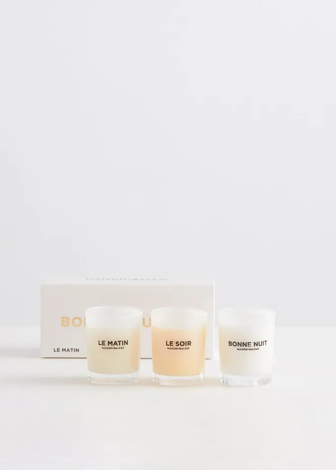 WomenMen The Frankie Shop Candles Maison Balzac Scented Candle Trio Bonne Journee WomenMen The Frankie Shop Candles Maison Balzac Scented Candle Trio Bonne Journee