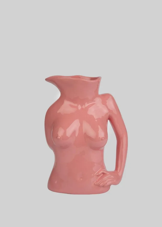 WomenMen The Frankie Shop Decor Anissa Kermiche Jugs Jug Ceramic Vase Hot Pink