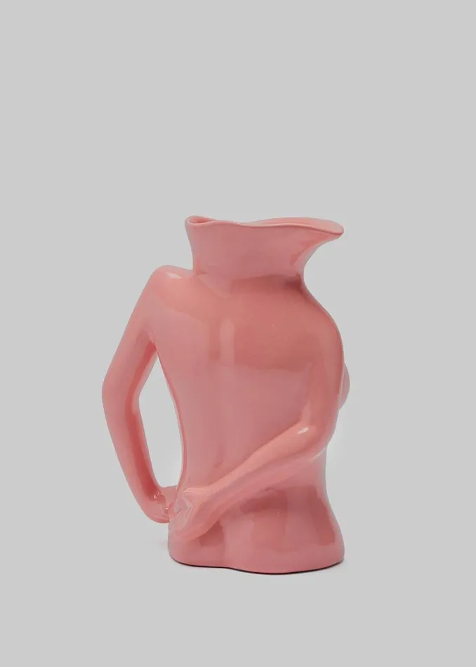 WomenMen The Frankie Shop Decor Anissa Kermiche Jugs Jug Ceramic Vase Hot Pink