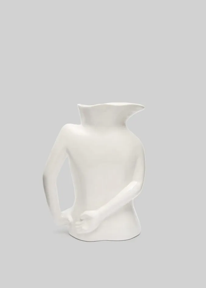 WomenMen The Frankie Shop Decor Anissa Kermiche Jugs Jug Ceramic Vase White