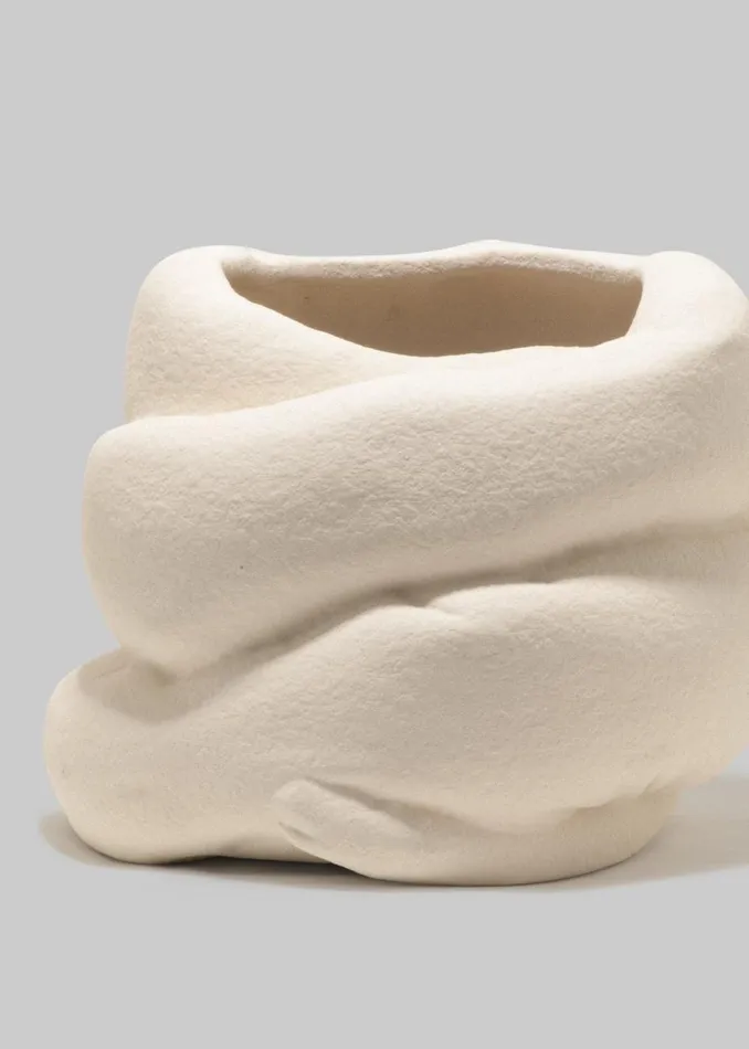 WomenMen The Frankie Shop Decor Completedworks Inflated Large Vessel Textured Beige