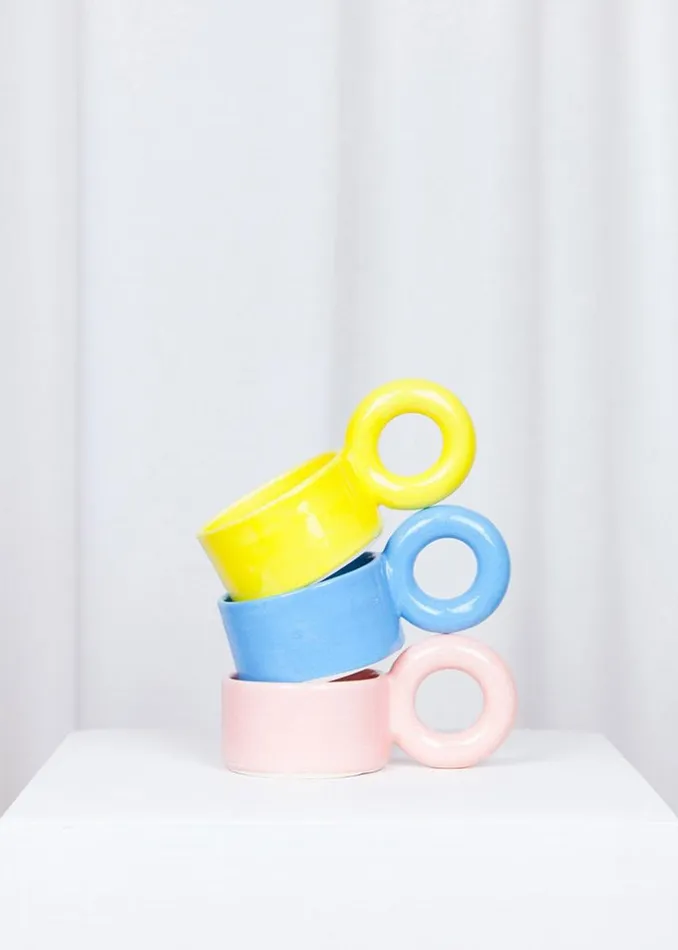 WomenMen The Frankie Shop Decor Lola Mayeras Big Loop Cup Blue