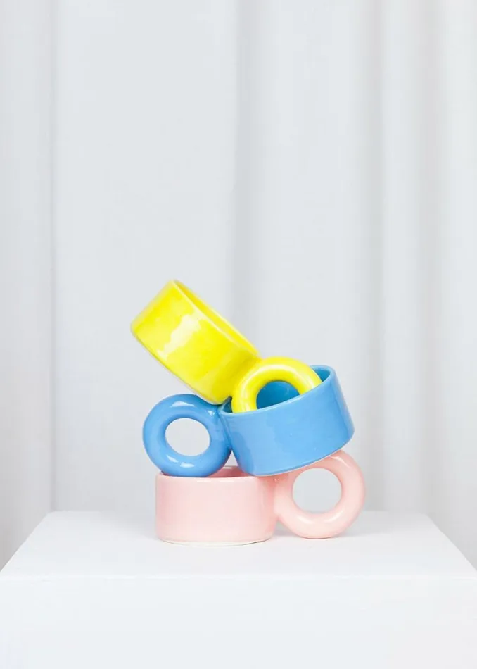 WomenMen The Frankie Shop Decor Lola Mayeras Big Loop Cup Blue