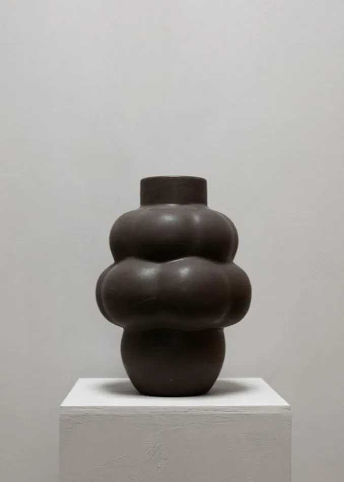 WomenMen The Frankie Shop Decor Louise Roe Ceramic Balloon Vase 04 Mud Brown