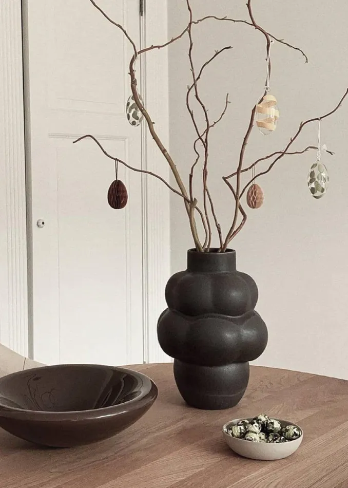 WomenMen The Frankie Shop Decor Louise Roe Ceramic Balloon Vase 04 Mud Brown